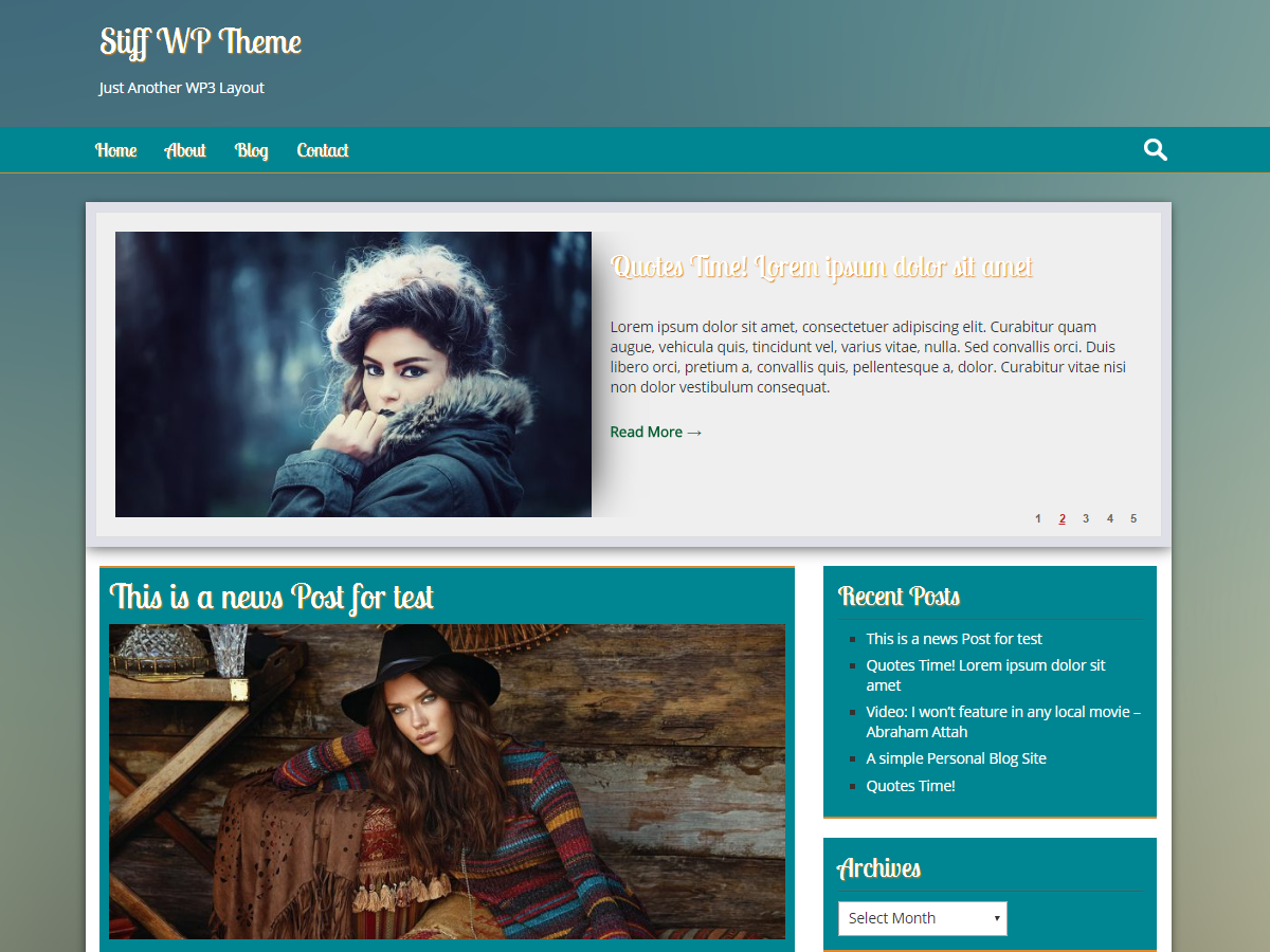 Stiff theme screenshot