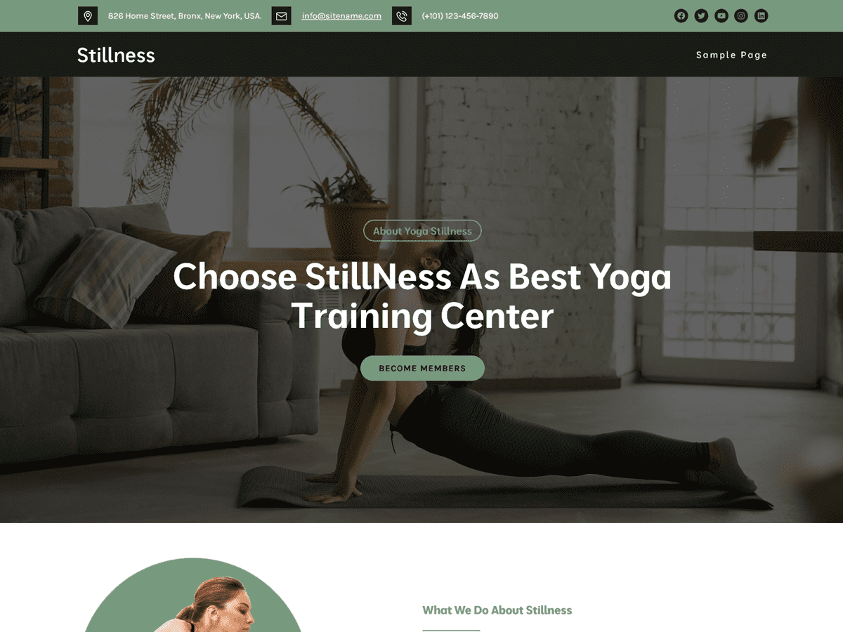 Stillness theme screenshot