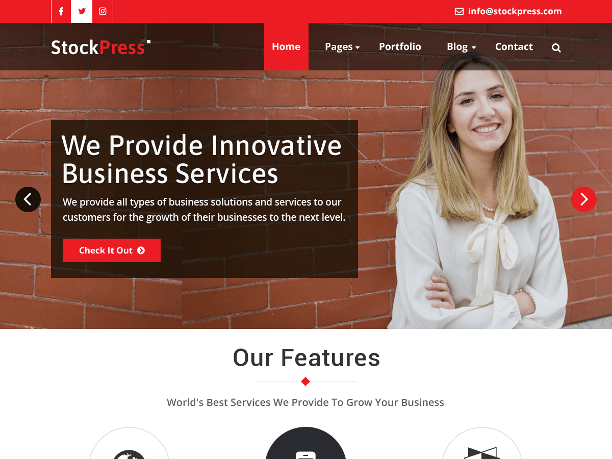 StockPress theme screenshot