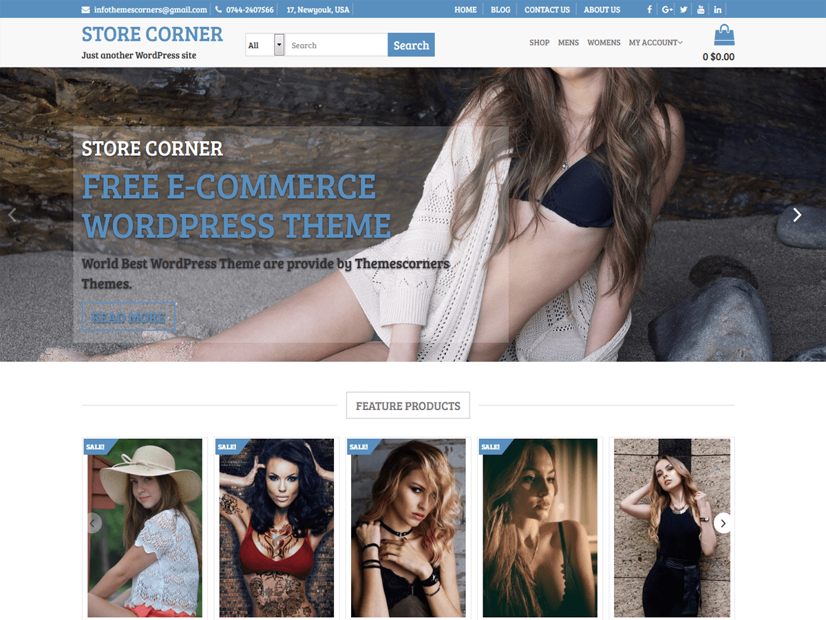 Store Corner theme screenshot