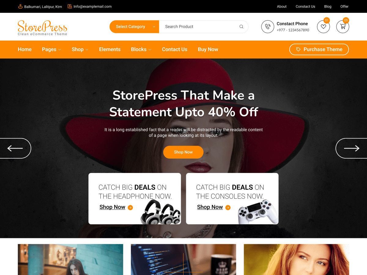 Store Press theme screenshot