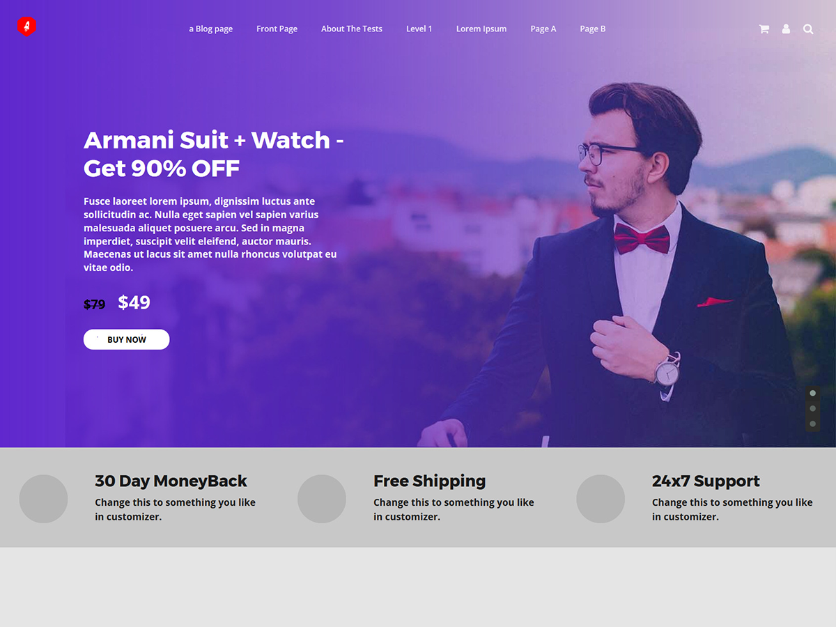 Store Prima theme screenshot