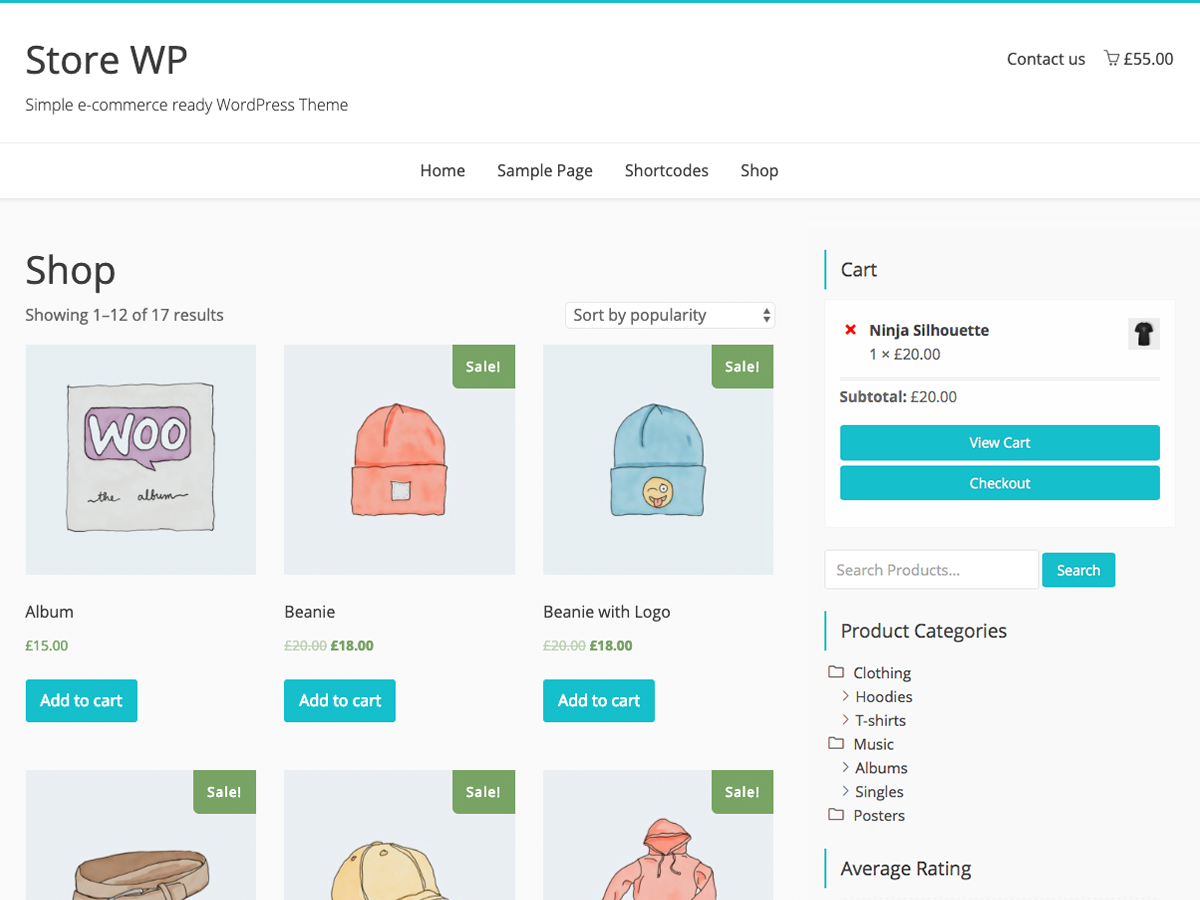 Store WP theme screenshot