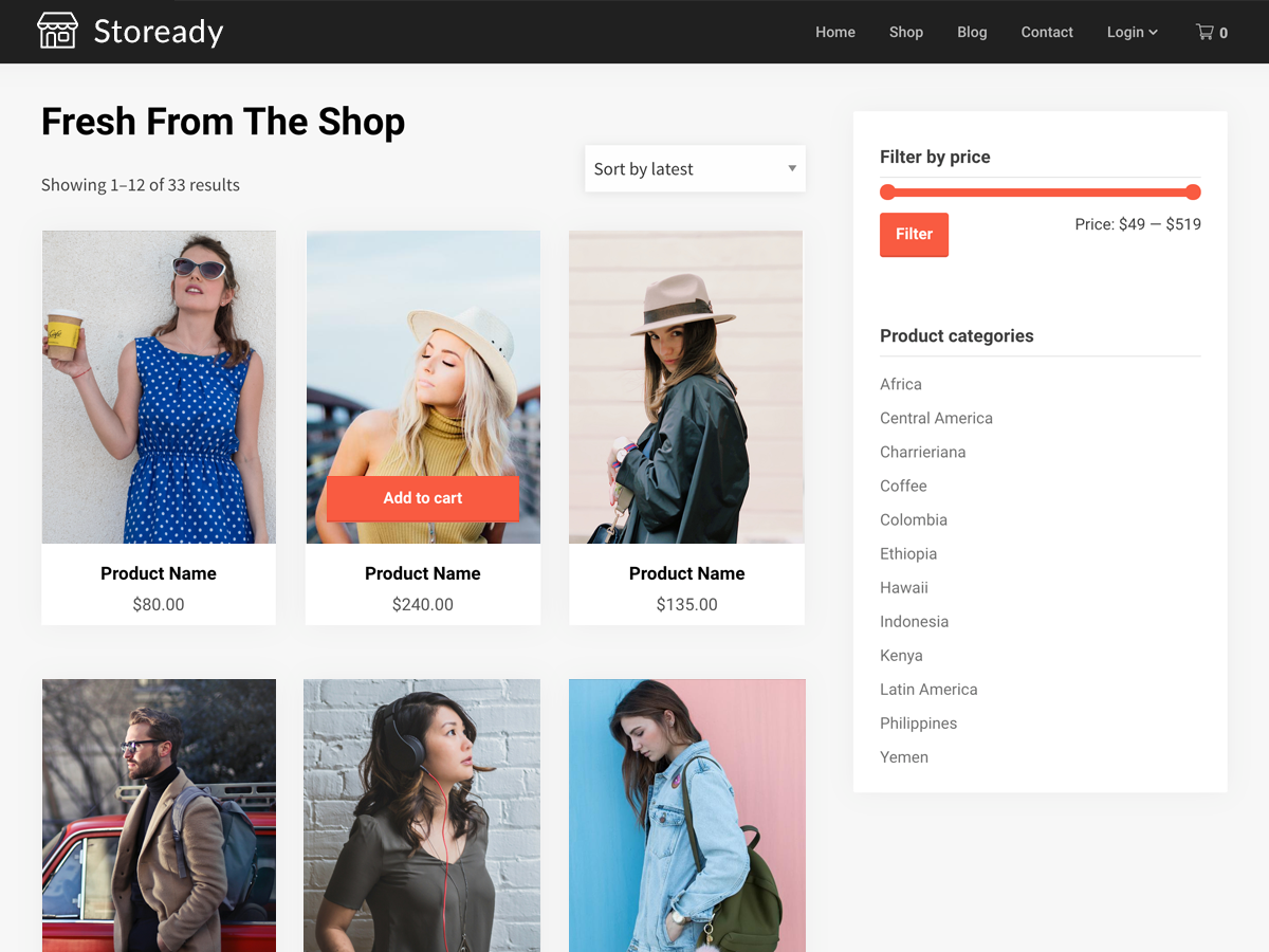 Stoready theme screenshot