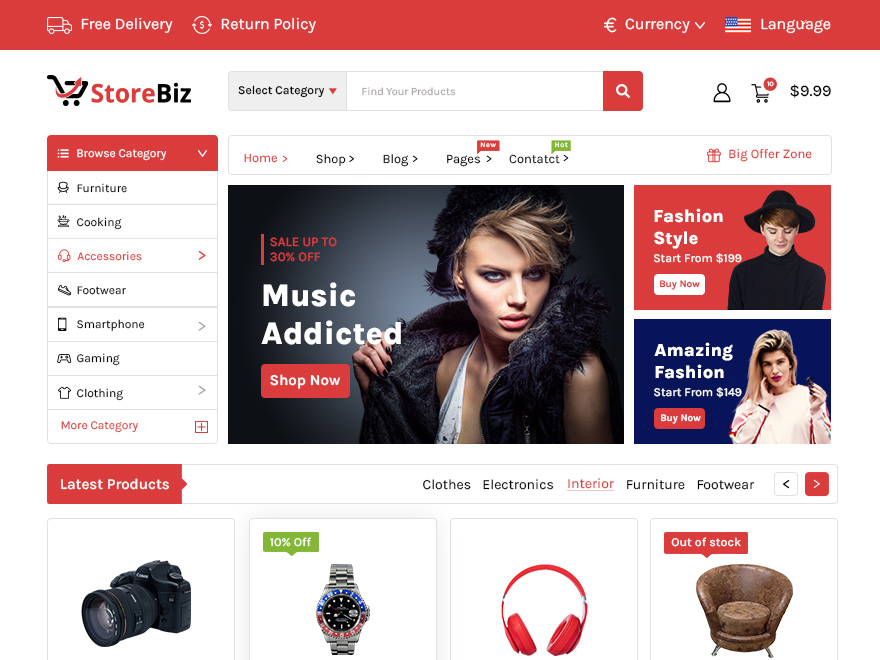 StoreBiz theme screenshot