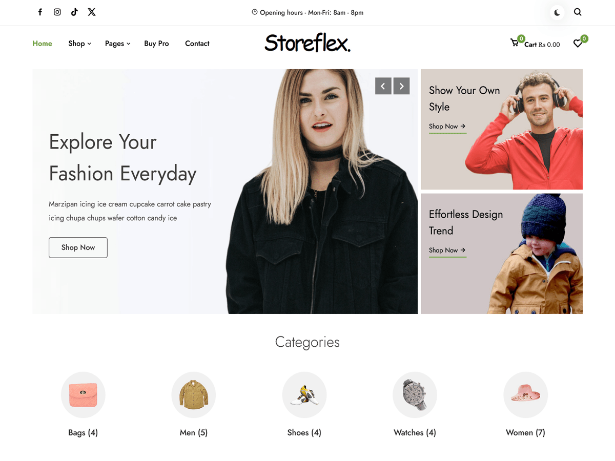 StoreFlex theme screenshot