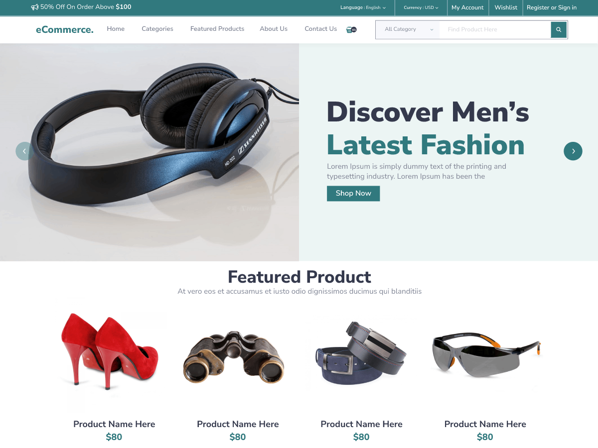 Storefront Ecommerce Shop theme screenshot