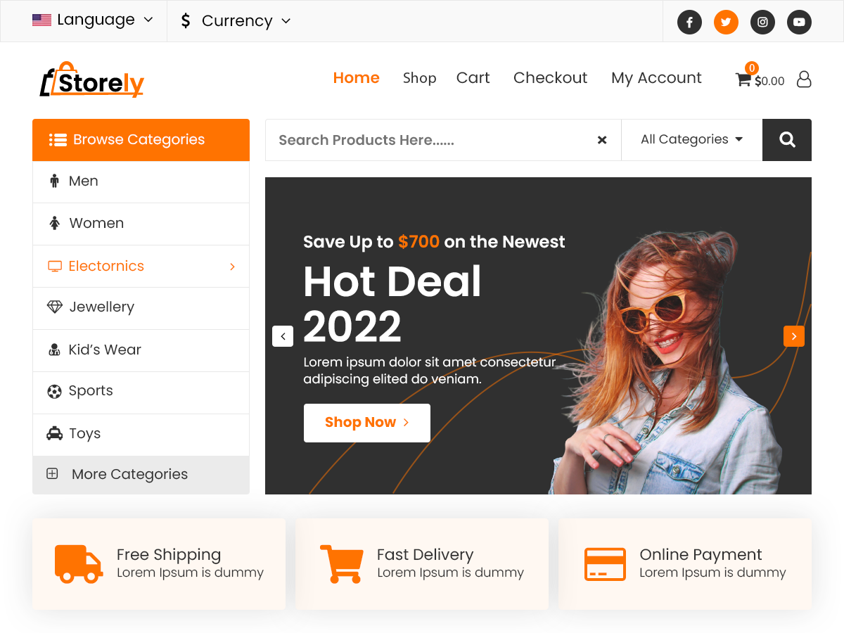 Storely theme screenshot