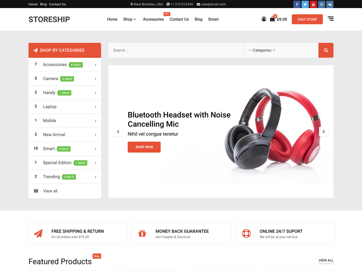 Storeship theme screenshot