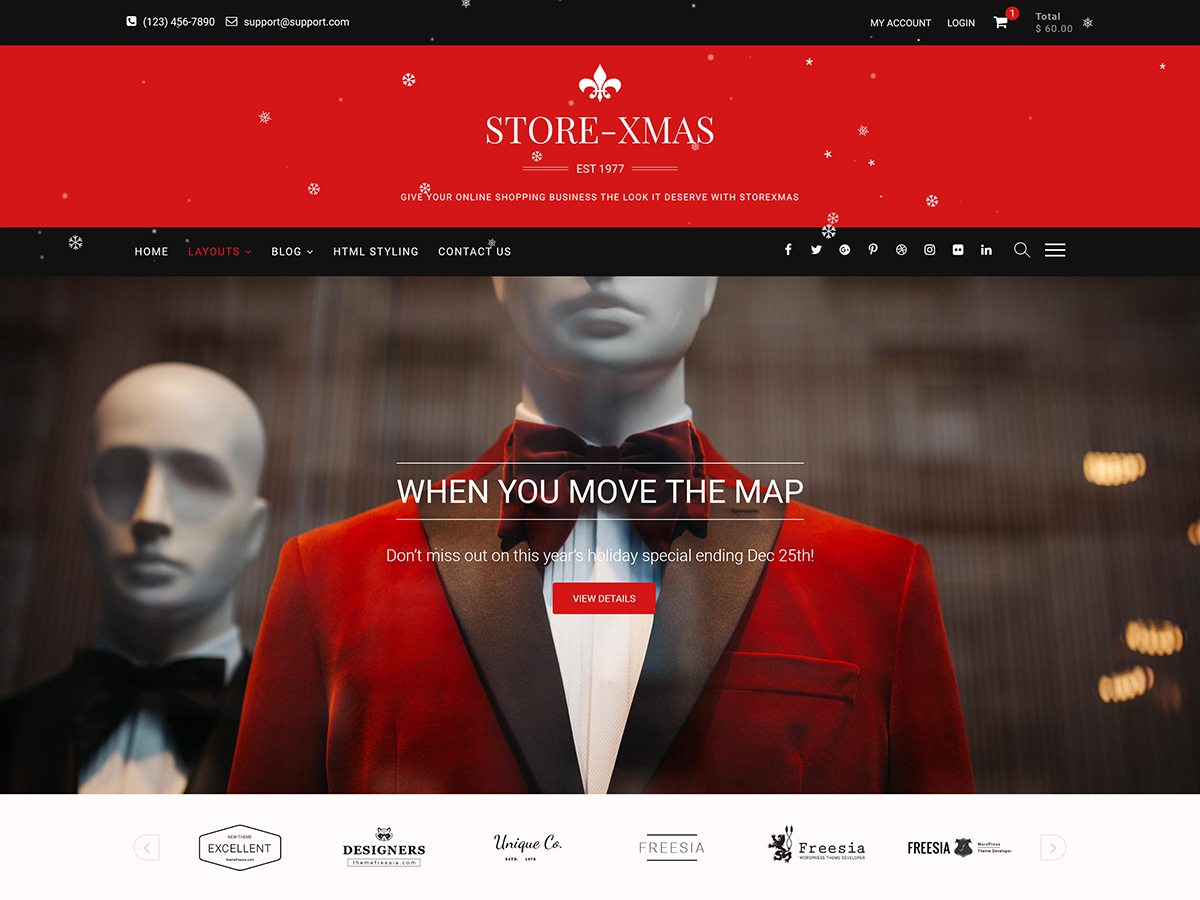 StoreXmas theme screenshot