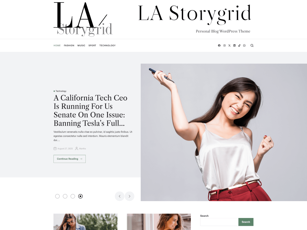 StoryGrid theme screenshot