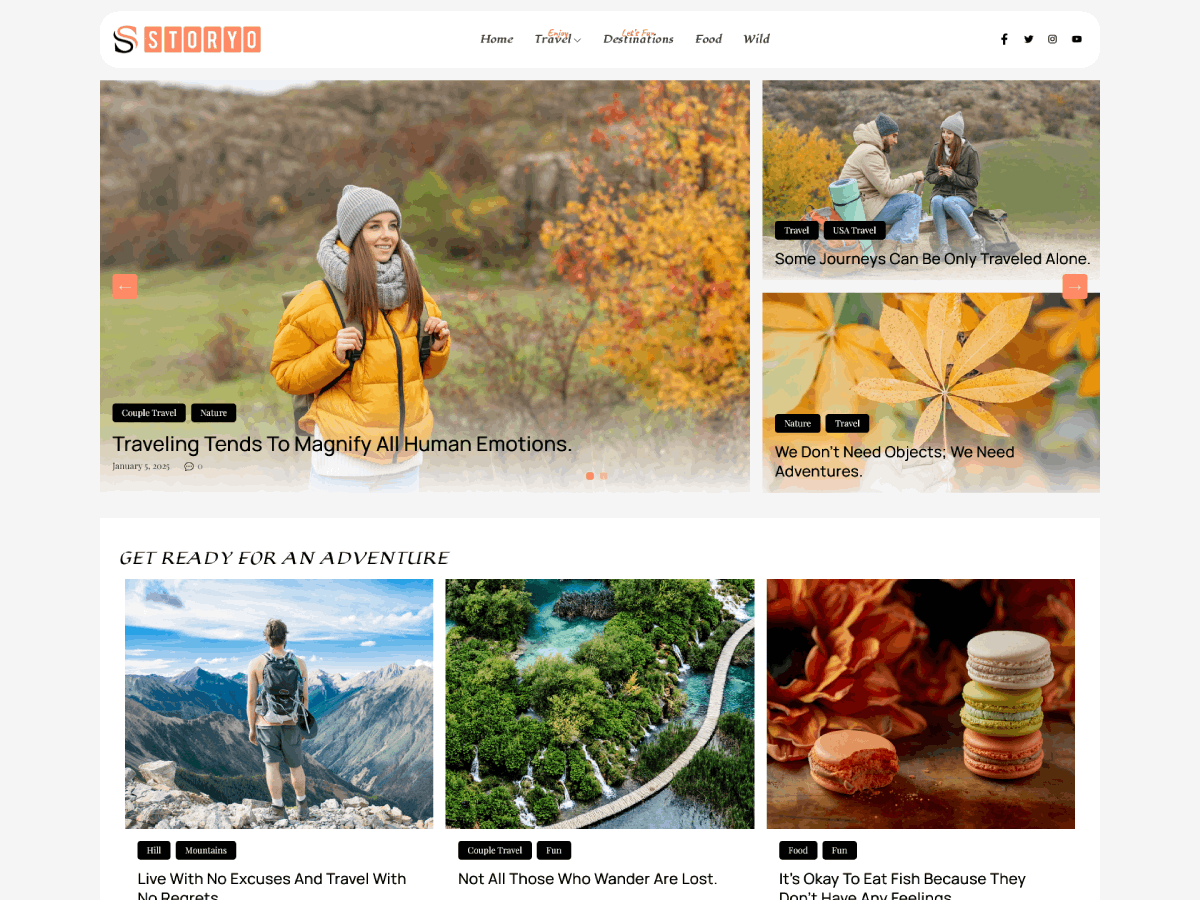 Storyo theme screenshot