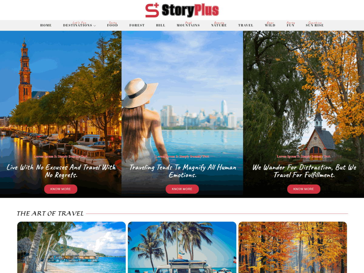 Storyplus theme screenshot