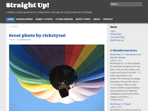 Straight Up theme screenshot