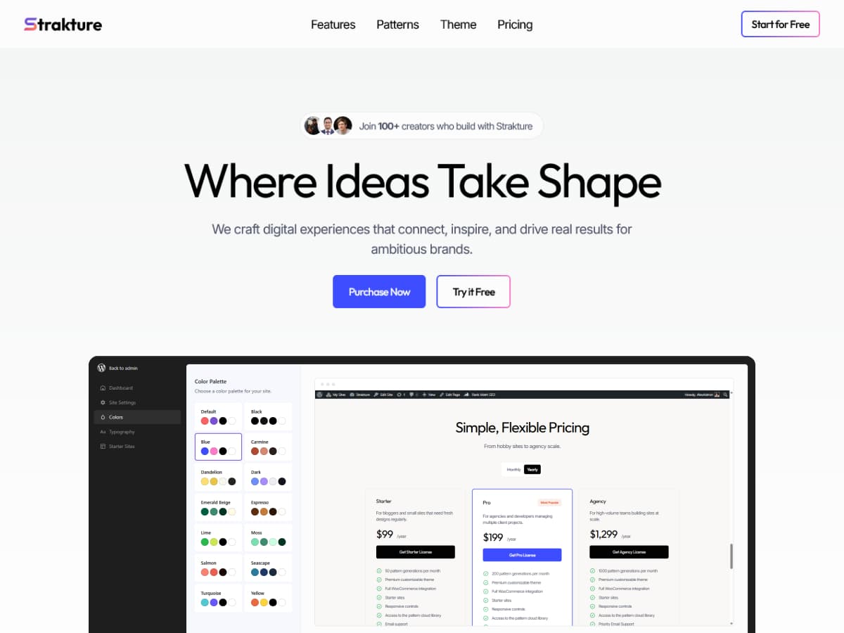Strakture theme screenshot