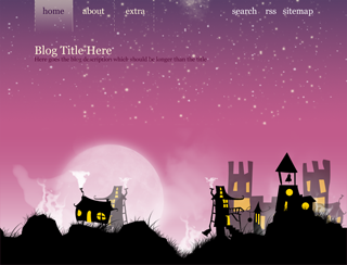 Strange Little Town theme screenshot