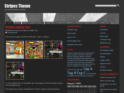 Stripes theme theme screenshot