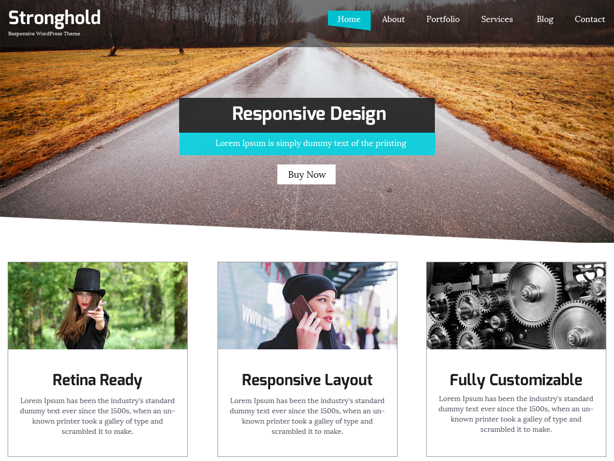 StrongHold theme screenshot