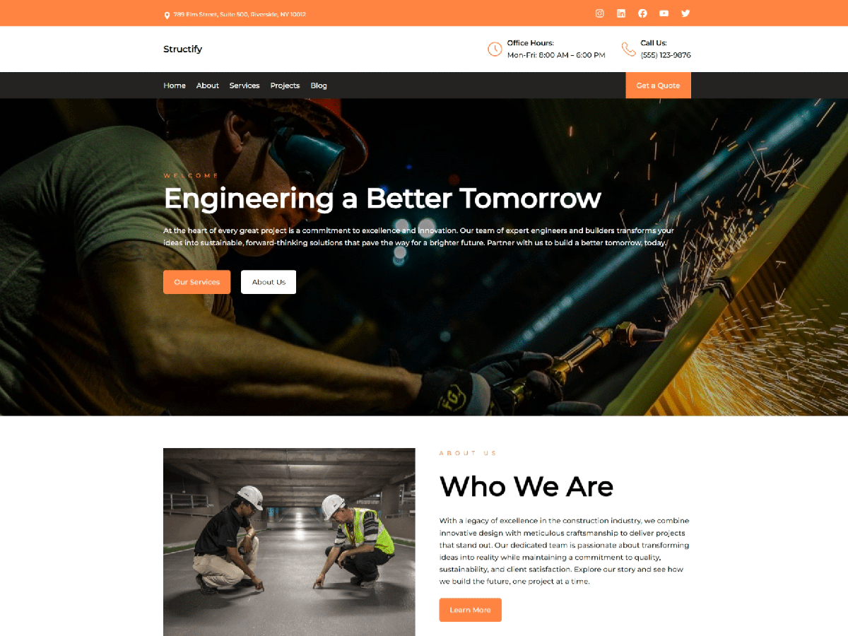 Structify theme screenshot