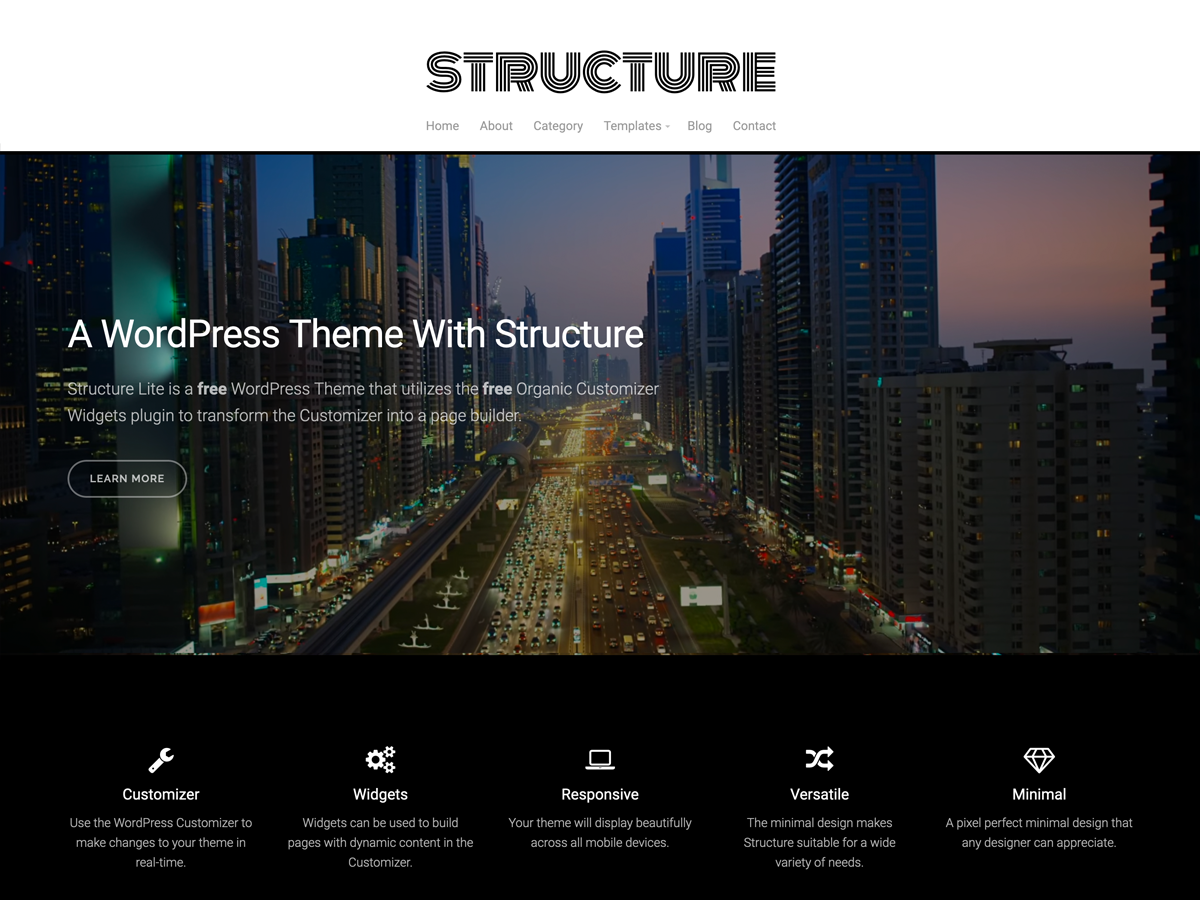 Structure Lite theme screenshot
