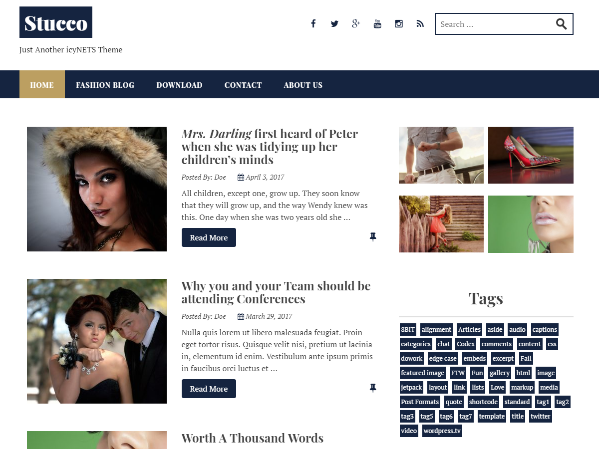 Stucco theme screenshot