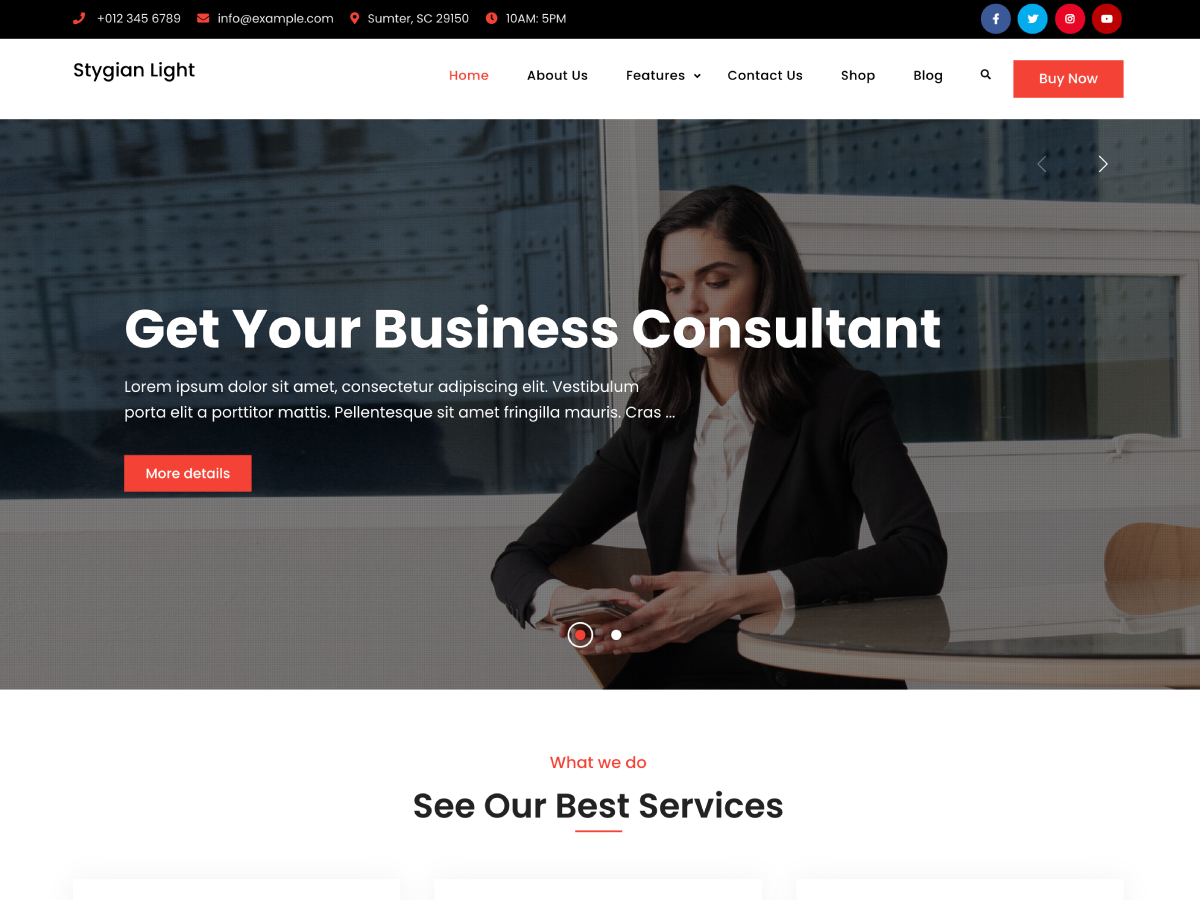 Stygian Light theme screenshot