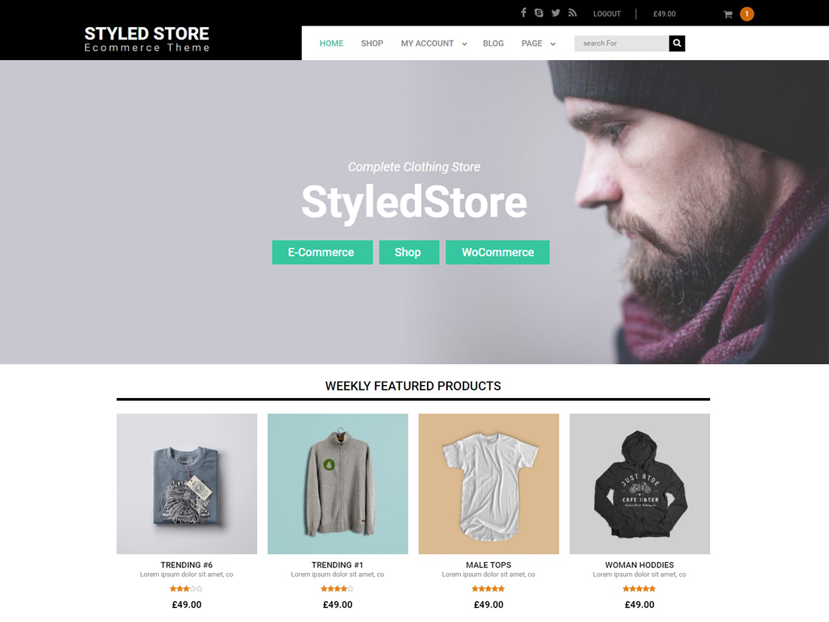 Styled Store theme screenshot