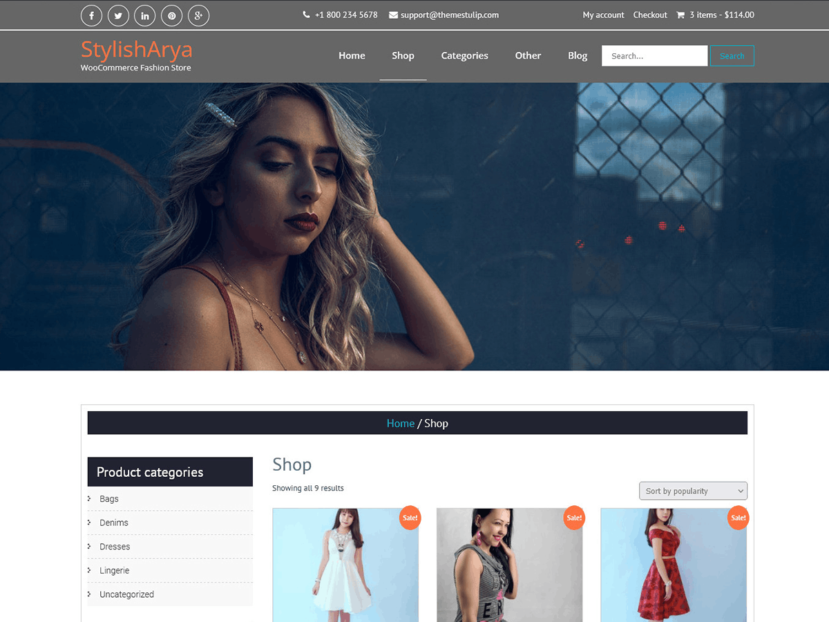 StyleishArya theme screenshot