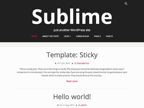 Sublime Press theme screenshot