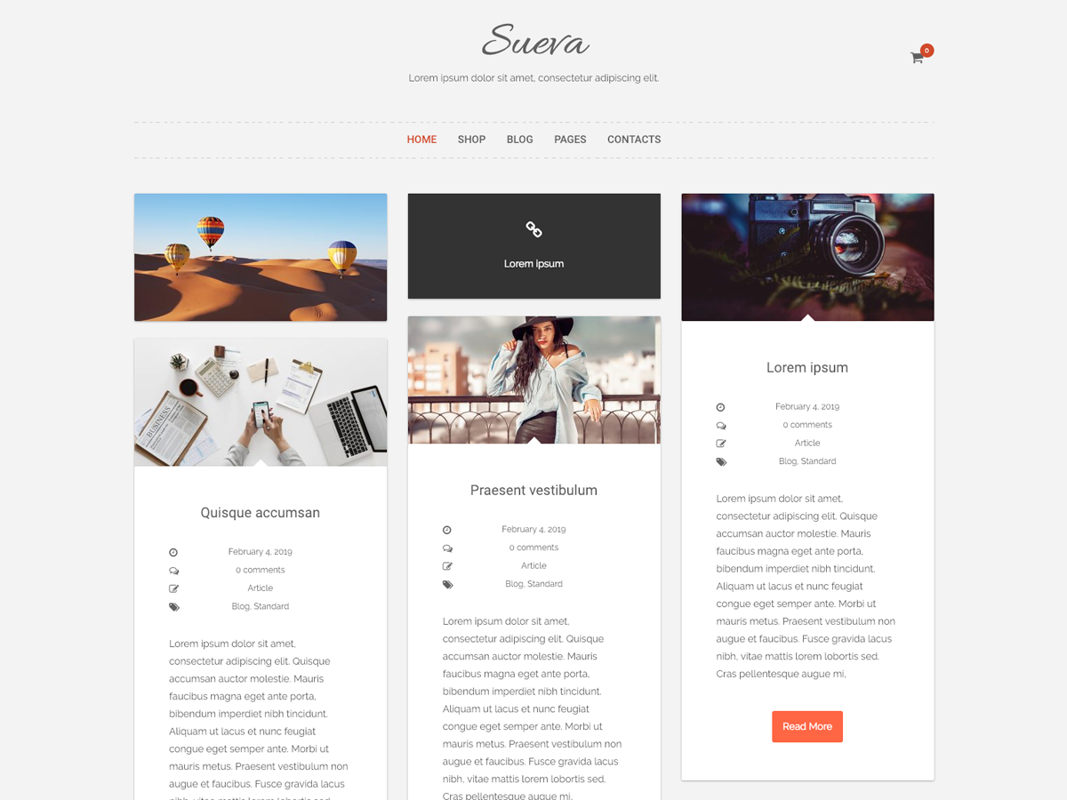 SuevaFree theme screenshot