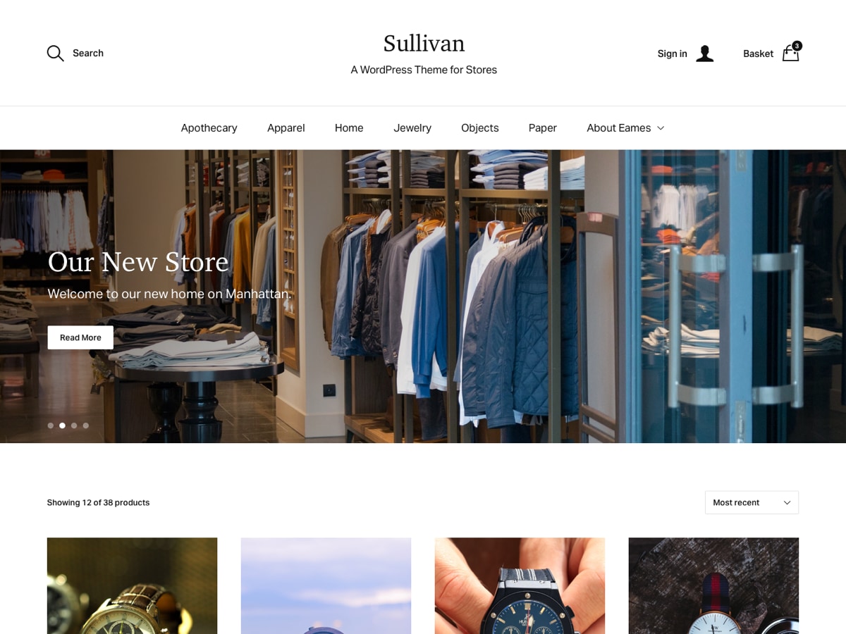 Sullivan theme screenshot