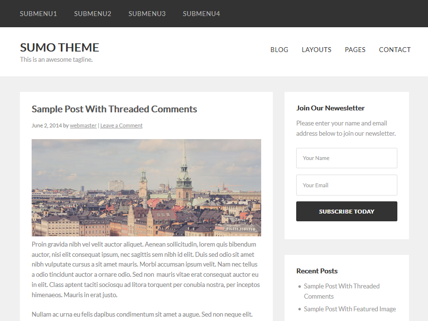 Sumo theme screenshot