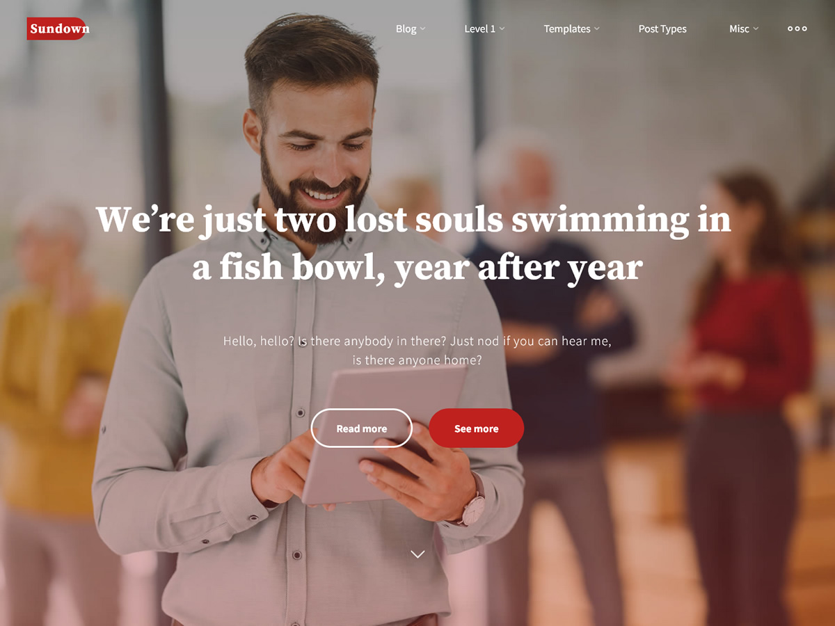 Sundown theme screenshot