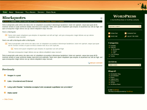 Sunset theme screenshot