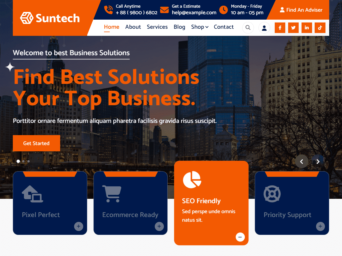 Suntech theme screenshot