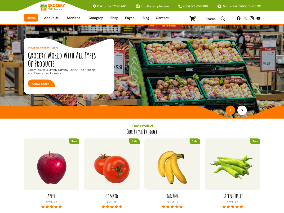 Super Mart Store theme screenshot