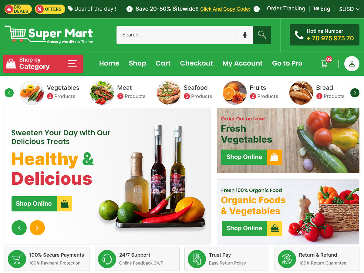 Super Mart theme screenshot