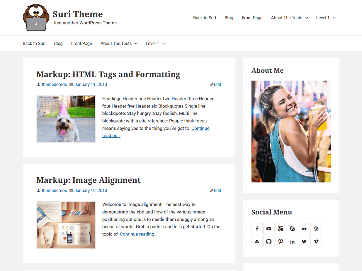Suri theme screenshot