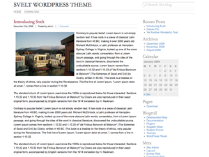 Svelt theme screenshot