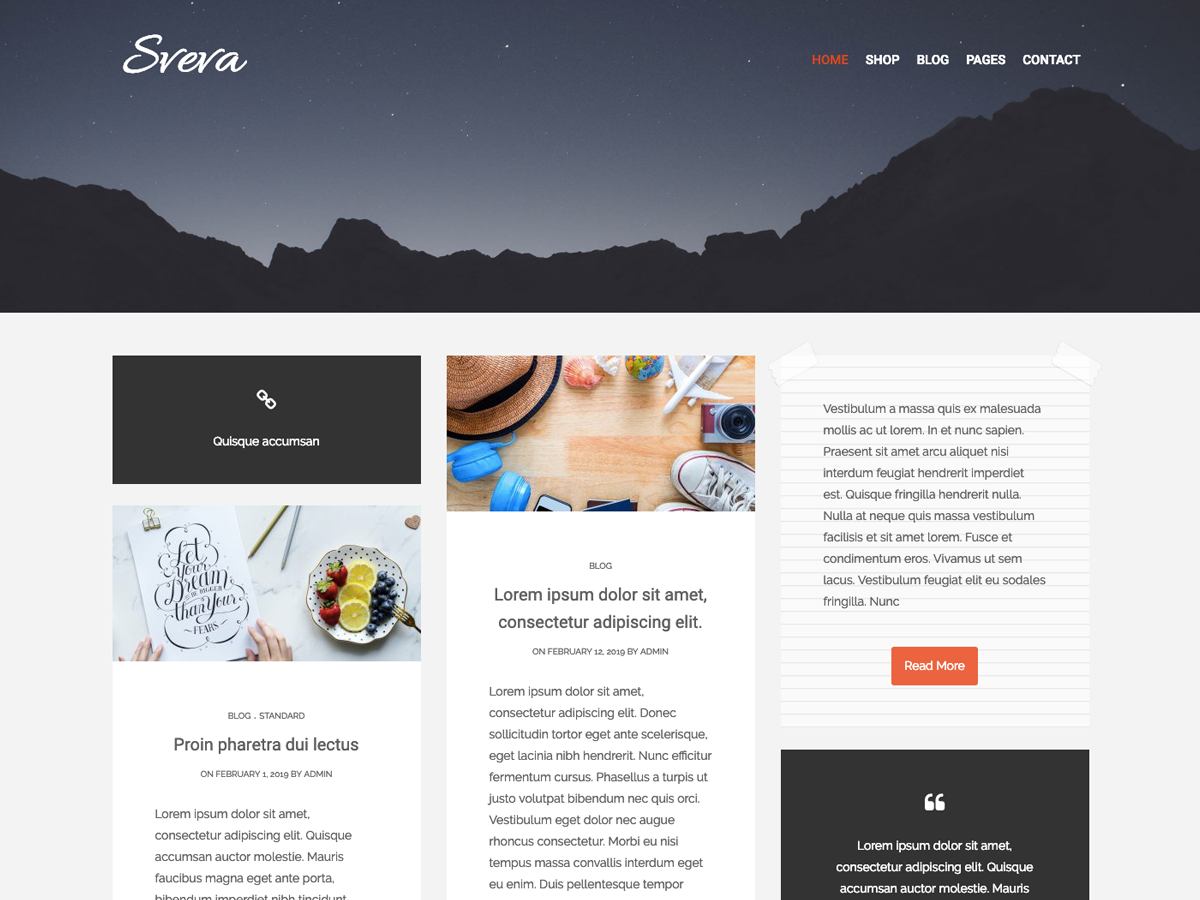 Sveva theme screenshot