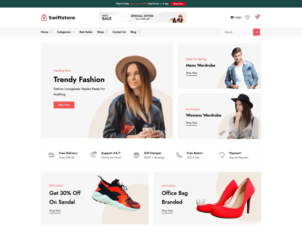 SwiftStore theme screenshot