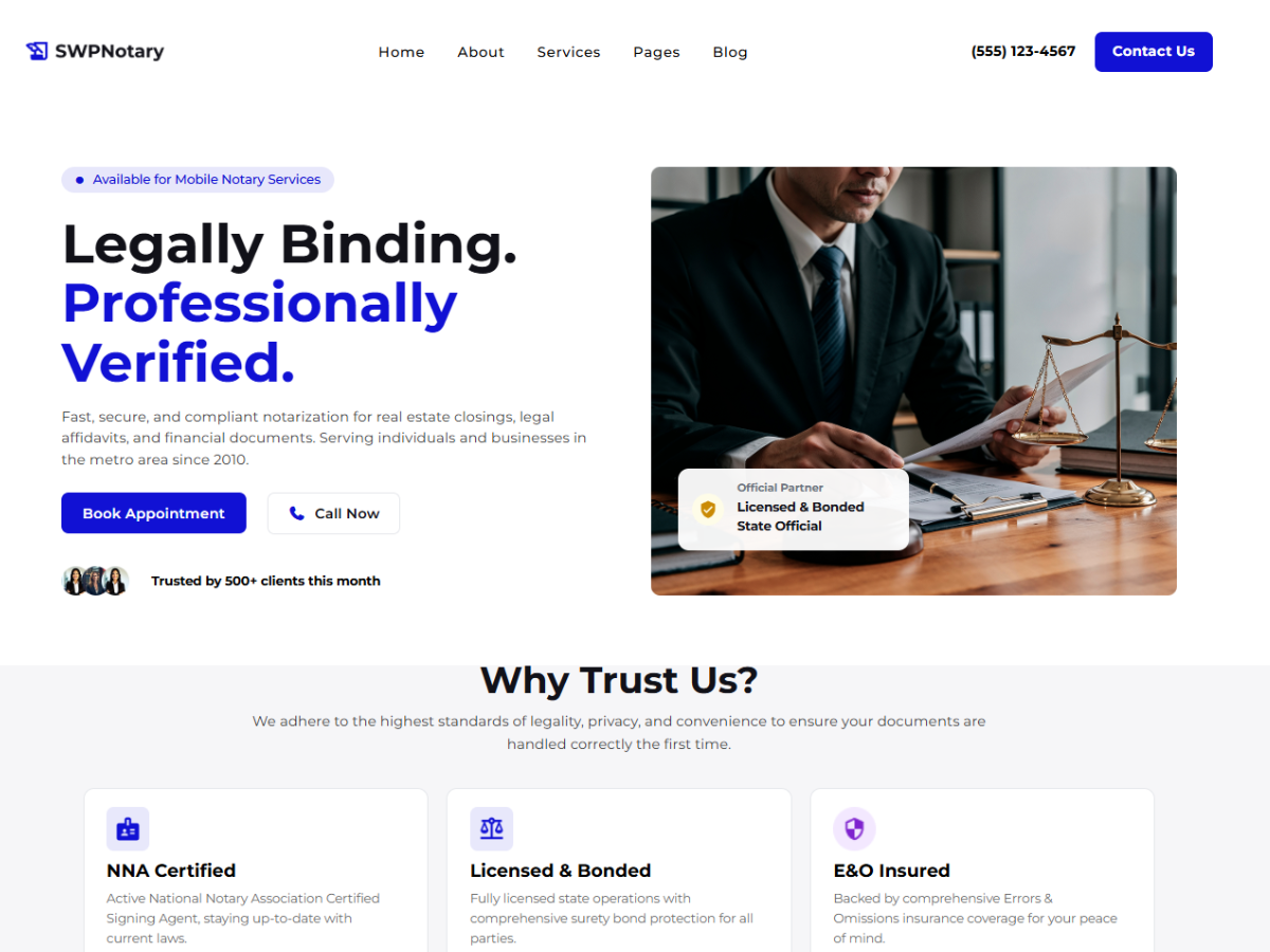 SWP Notary theme screenshot