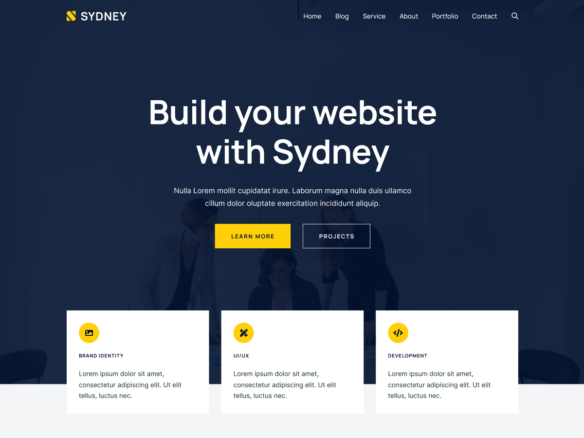 Sydney theme screenshot
