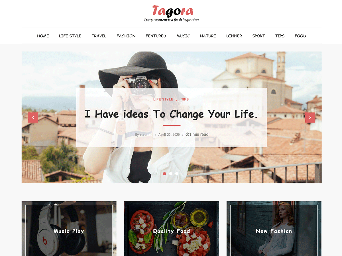 Tagora theme screenshot