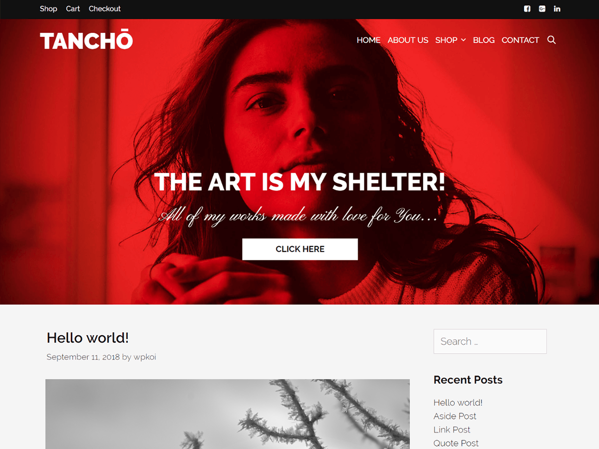 Tancho theme screenshot