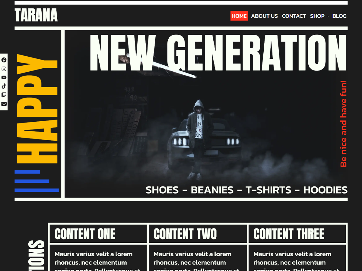 Tarana theme screenshot