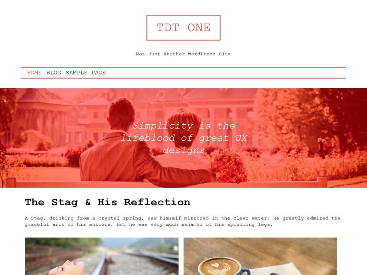 TDT One theme screenshot