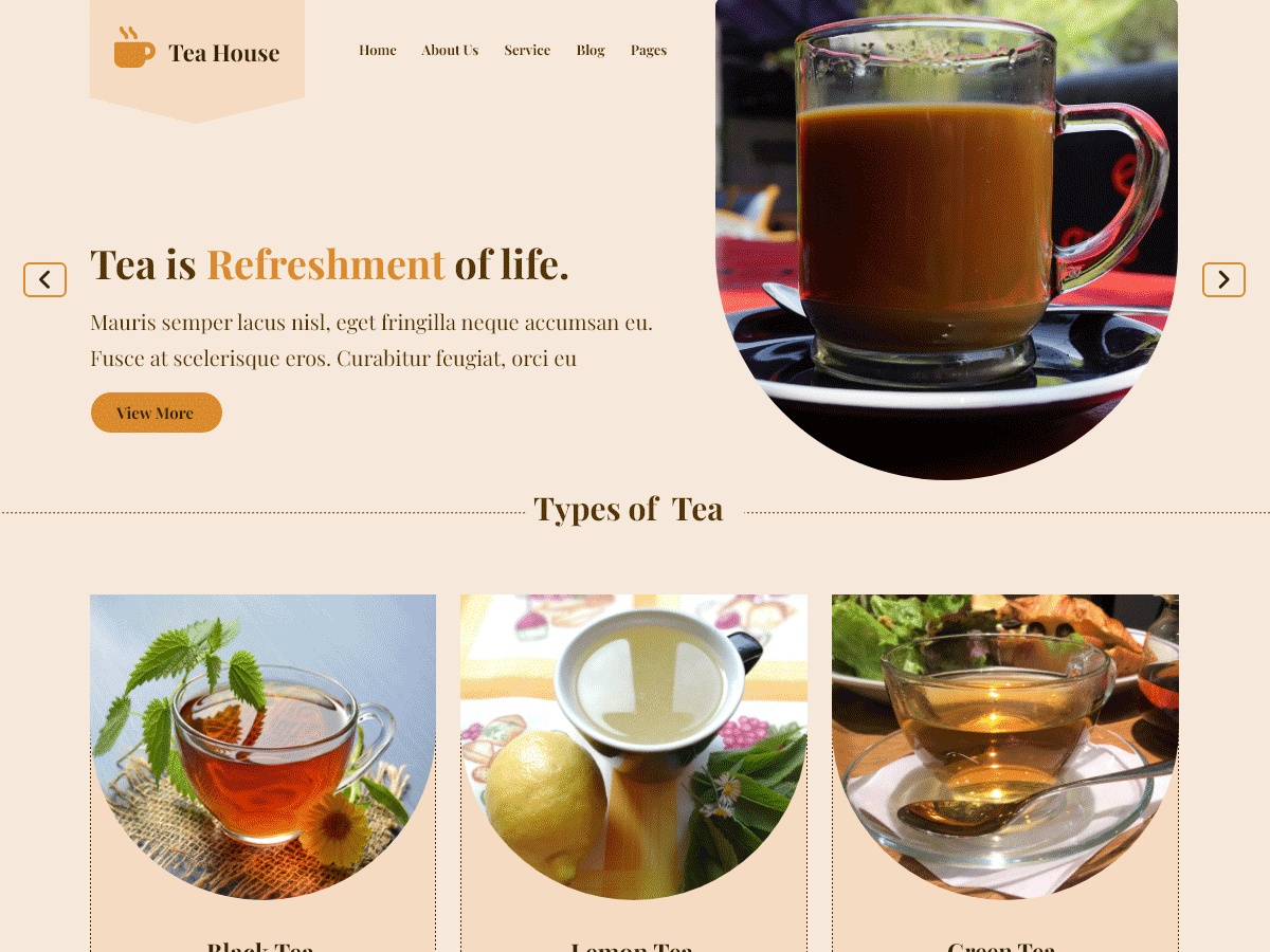 Tea Cafe theme screenshot