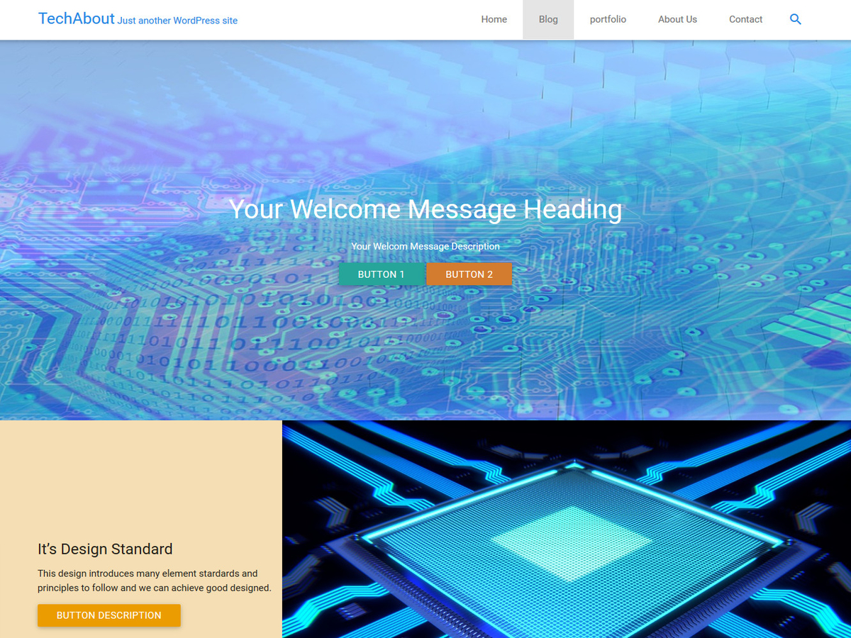 TechAbout theme screenshot