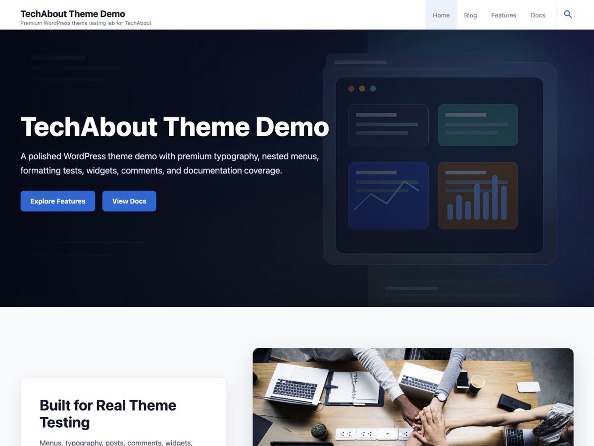 TechAbout theme screenshot